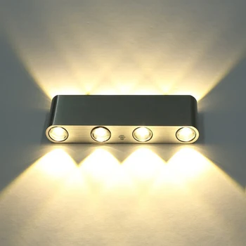 Indendørs belysning med Høj effekt, 2W 4W 6W 8W LED væglamper AC220V 230V Aluminium Dekorere Væg Sconce soveværelse LED væglampe