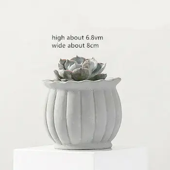 Lille Cement Ler Plan Plantageejer Pot Silikone Forme Håndlavet Konkrete Dekorative Flower Pot Skimmel