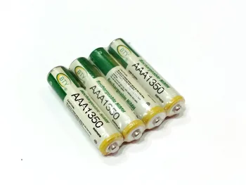 BTY Genopladeligt Batteri Kit 4stk 3000series 850mah AA-Batteri + 4pc 1350series 350mah AAA-Batteri+1 802 OS EU ' s Batteri Oplader