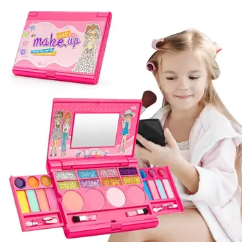 Prinsesse Børns Makeup Kosmetik Spille Box Sæt Makeup Pige Toy Læift, øjenskygge Sikkert, Ikke-giftige Kit Til Over 3 År Gammel