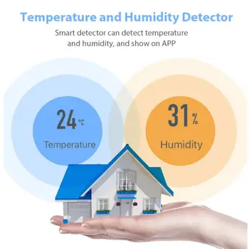 EWelink Smart Home EWelink Temperatur Og Luftfugtighed Sensor Zigbee Temperatur Og Luftfugtighed Detektor Automation Moduler