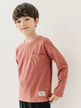 Unisex Sweatshirts Til Drenge, Piger Med Lange Ærmer Candy Farve Pullovere Kids Fashion Sport Toppe Bunden Tøj Børn Hættetrøjer