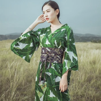 Kvinder Japansk Stil Yukata Kimonoer Japansk Kimono Traditionelle Kostume Kvinde Kjole Cosplay Damer Yukata Med Obi