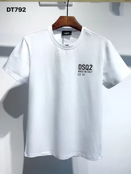 Oversøiske Autentisk 2020 NY T-Shirt D2 O-Hals, Kort ærme t-shirts Toppe DSQ2 Mænds Tøj DT792