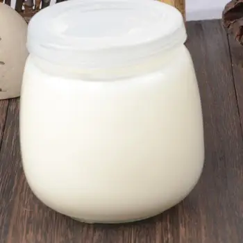 10stk 100 ml Dejlige Budding Flaske Glas varmeandig Yoghurt Beholdere Mælk Cup Klar Gelé Krukke Til Hjem Shop Med Låg