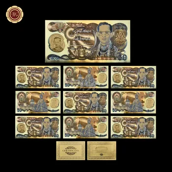 WR Hjem Tilbehør 50 Baht Farverige Guld Seddel Collectible Thailand Kunst Souvenir-Hot Salg Home Decor Ornament til Gaver