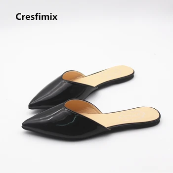 Cresfimix sandales hæld femmes kvinder søde vandtæt slip på sandal sko dame søde komfortable hjem sandaler cool sandaler a874