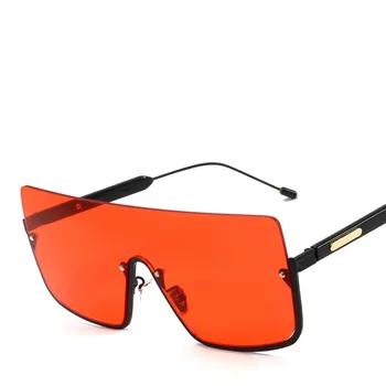 Overdimensionerede Goggle Solbriller Kvinder Mænd Vintage Square solbriller Mænd Luksus Mærke Små Billeder Retro Briller Brillerne UV400