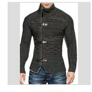 Zogaa Foråret Efteråret Mænd Cardigan Sweater Mode Mænd Varm Strik Trøjer Casual Slim Fit Kashmirstrik Mænd Vinter Sweater
