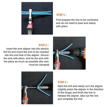 2.5-4 Firkantede Hul Kabel-Elektriker-Stik Peeling Snoede Ledninger Af Automatiske Stripping Twist Wire Fordobling Maskine