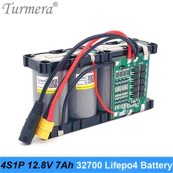 Turmera 12.8 V 7Ah 4S1P 32700 Lifepo4 Batteri med 4S 40A BMS Afbalanceret for El-Båd og Bil (Uninterrupted Power Supply 12V