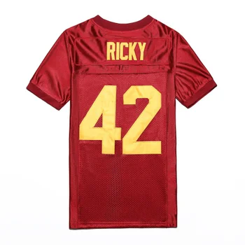Ricky #42 Røde Mænd Fodbold Jersey S-3XL Høj Kvalitet