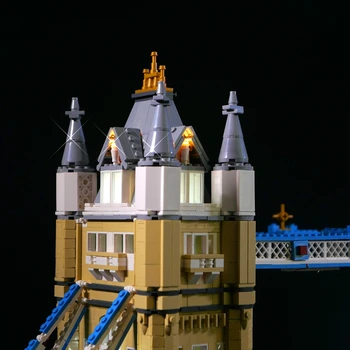 Kun Led Lys Kit Til 10214 Skaberen London Tower Bridge Legetøj byggesten Model Belysning, der kun led-lys