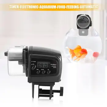 Automatisk Fisk Foderautomater Digital LCD Elektronisk Fisk-Arkføderen Dispenser Timeren Automatisk Akvarium Fodring Maskine Tilbehør