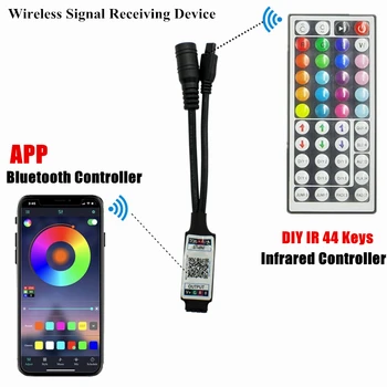 Bluetooth Led Strip Belysning Luces Led RGB 5050 Vandtæt Farve Skiftende Fleksible Bånd, Tape Diode udendørs twinkel lys 5M
