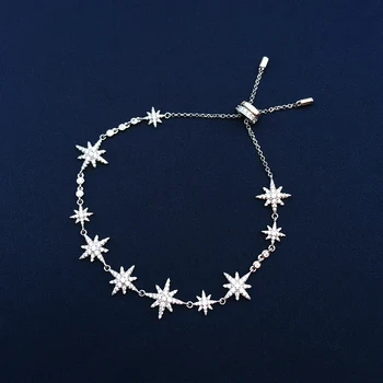 Cheny s925 sterling sølv Kan nye Stjerne form armbånd kvindelige lys luksus seks-punkts-stjernede temperament armbånd stil