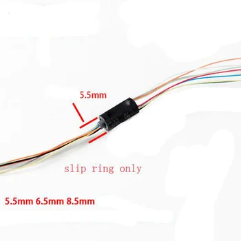 1pc Håndholdte Gimbal Nadver Mini-Glide Ringen Diameter på 8,5 mm 1A RC PTZ slæberinge 4/8/12CH Kredsløb DIY Slipring