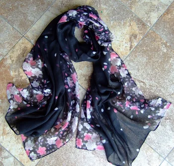 Gratis forsendelse Blomster Nye Mode Tørklæde Piger Tørklæde Børn Sjaler Bomuld, Viscose Print Sjal Voile Wrap dit Hoved Muslimske Hijab Wraps