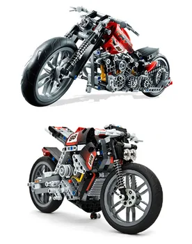HOT 378Pcs Technic Motorcykel Exploiture Model Køretøjets Opbygning af Mursten Blok Set Toy Gave