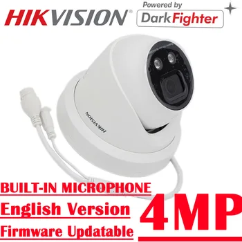 Nye 4MP DS-2CD2346G2-IU Oprindelige hikvision POE, IR-Indbygget mikrofon AcuSense Fast Tårn Network Camera
