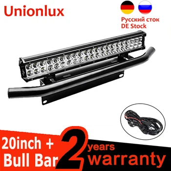 Unionlux 20inch 126w LED Lys Bar Nummerplade Beslag Bull Bar Ledninger for Lastbil Bilen Offroad 4x4 til ATV 12V LED-Bar