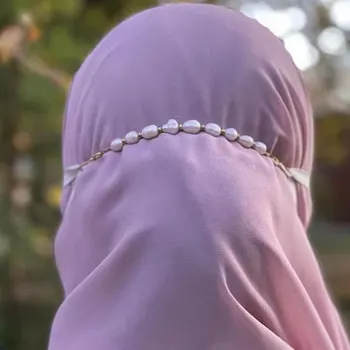 Mode til Kvinder, hijab Pearl ansigt extender øre saver Perler Beaded Chai linjer Stropper Holder til damer