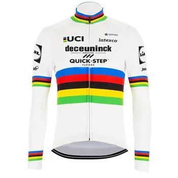 Verdensmester 2020 QUICK STEP Cycling Jersey Sæt Vinter Cykling Tøj Road Bike Shirt, der Passer Cykel Bukser MTB Maillot Culotte