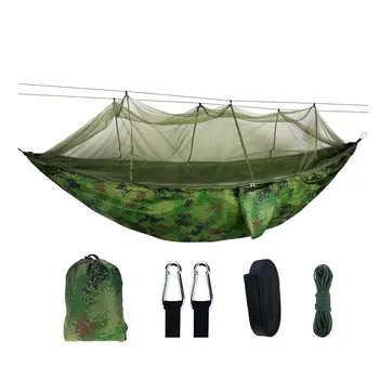 Camping/haven Hængekøje med Myggenet Udendørs Møbler Bærbare Hængende Bed Styrke Faldskærm Stof Sove Swing 2020 NY