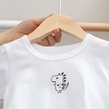 Denim Overalls Tøj til Baby Drenge O-neck T-shirt, Shorts 2 Stykker/Sæt Nye Kort-langærmet Spædbarn, Børn, Børn Tøj