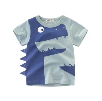 2-8 År Drenge Piger Tegnefilm Dinosaur T-shirts Sommer Børn Kostume Bomuld Børn, Kort Ærme Toppe Fashion Boy t-Shirts Tøj