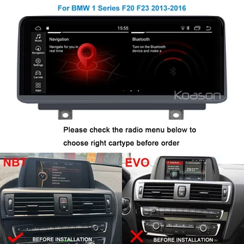 10.25 tommer touch screen Skærm, Android 9.0 Bil Radio Multimedie-Afspiller Til BMW f20 f21f23 1 2-Serien GPS Navigation System NBT