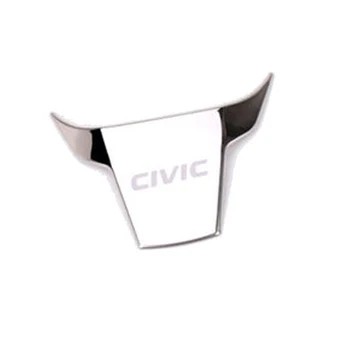 Tilbehør til bilen Interiør, rat dekorative dække pailletter Logo Badge Mærkat for Honda CIVIC 2016 2017 2018 2019