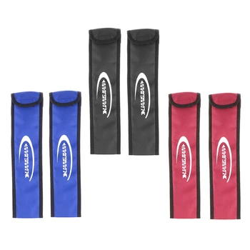 1 Par Bueskydning Bue Lemmer Sag Bag Cover Beskytter for Aftagelig Sløjfe Longbow Blå Rød Sort