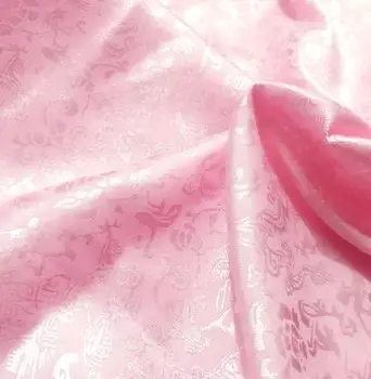 120cm*100cm pink Dragon antikke silke jacquard satin stof super blødt tøj kostume COS brocade fabric kjole diy stof