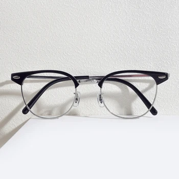 Høj Kvalitet Titanium Briller Ramme for Mænd Classic Fuld Optiske Briller Retro Runde Briller Gafas Oculos