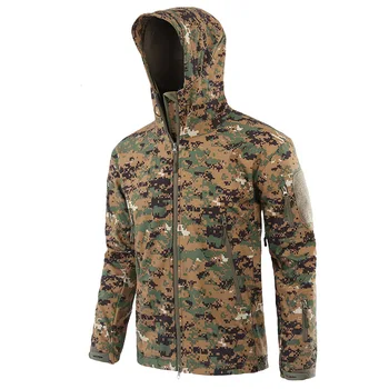 Nyt Tøj til Efteråret Mænds Militær Camouflage Fleece Jakke Army Taktiske Beklædning Multicam Mandlige Camouflage Windbreakers
