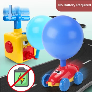 Nye Ballon Inerti-Drevne Bil sjovt Legetøj Børnehave Pædagogisk Videnskab Legetøj med Manuel Ballon Pumpe til Børn