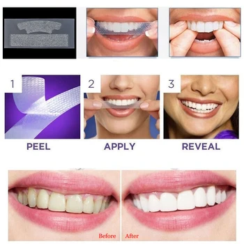 YOUWAYS Tænder Whitening Strips Tandblegning Klistermærker Tand Blegning Daglig Brug Kridtning Orale Tand Pleje Værktøj