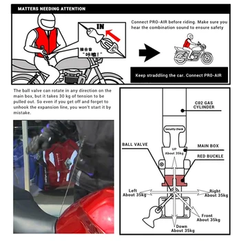 Nye Motorcykel Jakke Motorcykel airbag Vest Moto airbag-Vest Motocross Racing Ridning Airbag-Systemet Airbags CE Protector