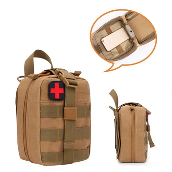 Multi-funktionelle Udendørs Taktiske Medicinske Poser Rejse First Aid Kit Molle Talje Pack Pouch Camping Akutte Tilfælde Survival Kit
