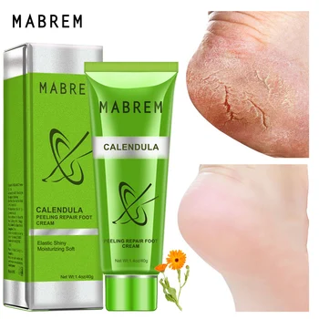 MABREM Foot Treatment Cream Anti-revner Fugtgivende Blødgøre Kridtning Foot Care Exfoliating Scrub Anti-dry Foot Repair Cream