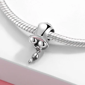 Høj Kvalitet 925 Sterling Sølv Raket Form Perle Charms Passer Oprindelige Europæiske Charme Armbånd Smykker At Gøre