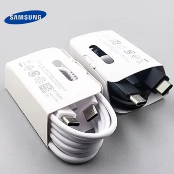 Original Samsung USB Type C til USB-C Kabel til Galaxy S10 Plus Note 10 Støtte PD QC3.0 Quick Charge Kabel for Type-C Enheder