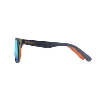 BOBO FUGL Træ Polariserede Solbriller Mærke, Design Kvinder Mænd Brillerne Farverige solbriller Træ-gaveæske vintage oculos masculino