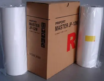 Nye Kompatible stencil Master roll for Ricoh JP-12 B4 master copyprinter papir master school forbrugsstoffer printer dele 2stk