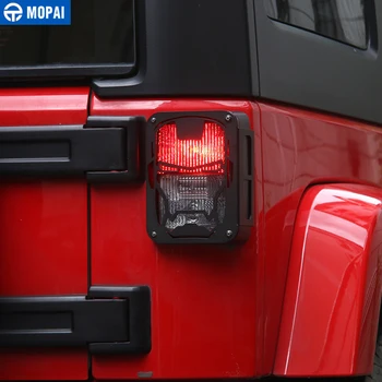 MOPAI Lampe Emhætter til Jeep Wrangler 2007+ Metal Bil Bageste baglygte Lampe Vagt Dækning for Jeep Wrangler JK Bil Styling Tilbehør