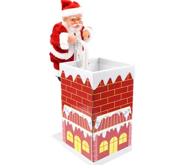 Julepynt til Hjemmet El Santa Claus Klatrer Skorstenen og Over Muren børnenes Jul og nytår Toy