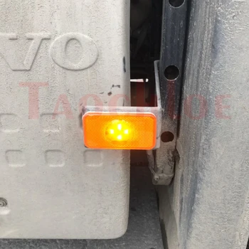 2 stk 24V LED Side Markør Lys Bil Lastbil Amber Indikator Advarsel Lamper For Volvo Lastbiler Serie FH/FM/FL Clearance Lys
