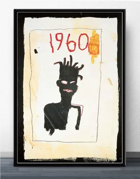 Sjove Graffiti Jean-Michel Basquiat Lærred, Plakat Maleri Væg Kunst Plakat Print På Lærred Home Decor Billede Wall Decor