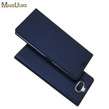 Slim etui Til Sony Xperia 10 Plus Flip Cover PU Magnetiske Telefon Wallet Cover Til Sony Xperia 10 10Plus Sag